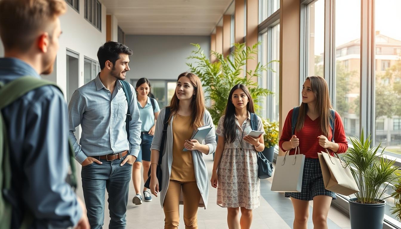Student using a study guide to organize academic notes
